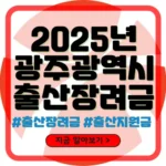광주 출산장려금