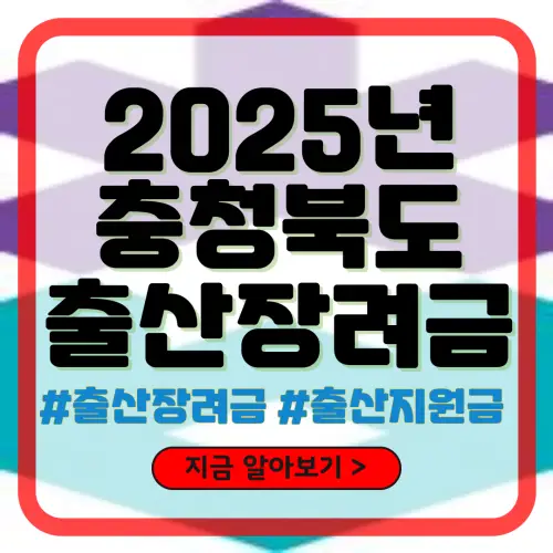 충청북도 출산장려금