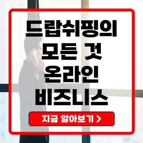 드랍쉬핑 성공적인 온라인 비즈니스의 모든 것