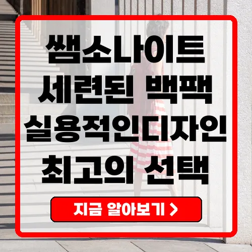 쌤소나이트 BACKPACK 완벽 가이드 세련된 디자인과 뛰어난 기능성
