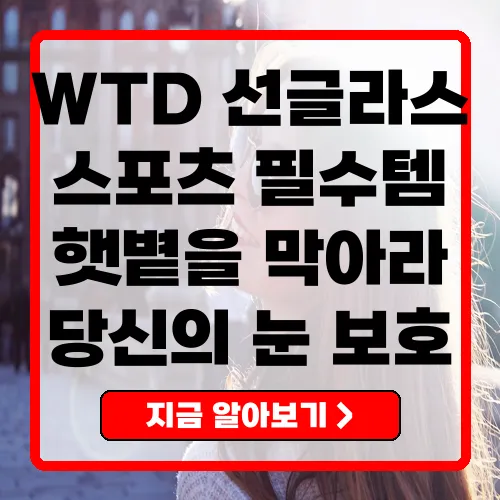 WTD 선글라스 스포츠 아이웨어의 혁신