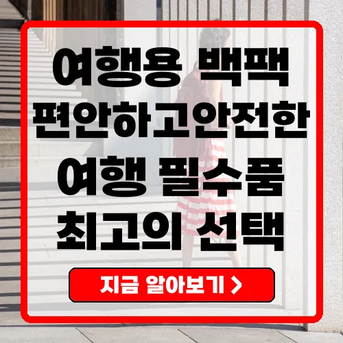 2023 여행용 백팩 추천 가이드 최고의 선택은