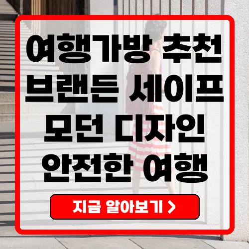 여행용 가방 추천 브랜든 세이프 백팩