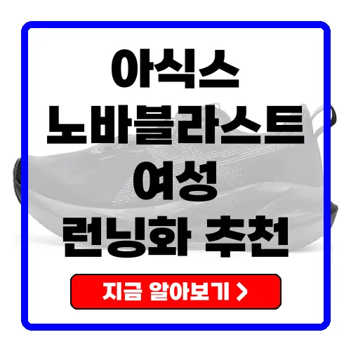 아식스 여성 노바블라스트 5 런닝화의 모든 것
