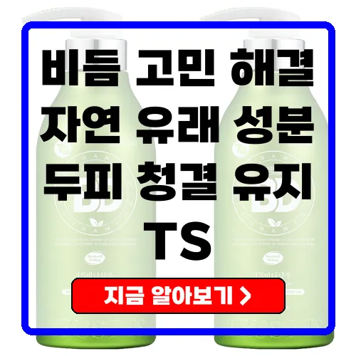 TS 비디 비듬샴푸 상세 리뷰 및 추천 이유