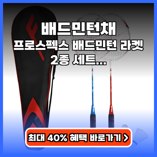 배드민턴채 프로스펙스 2종 라켓 추천