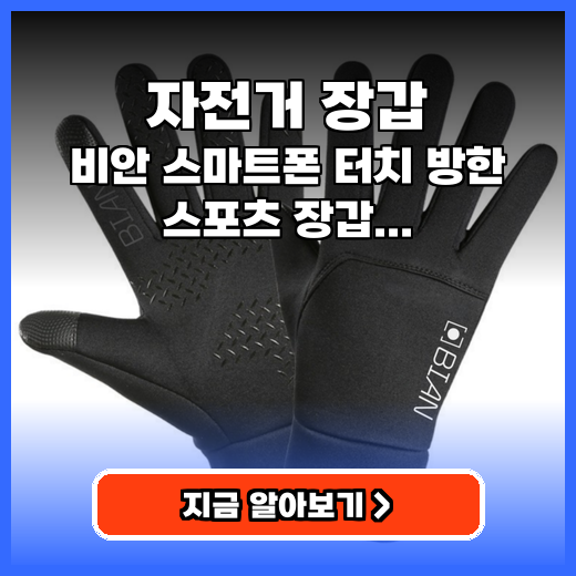 자전거 장갑 비안 스마트폰 터치 방한 스포츠 장갑 추천