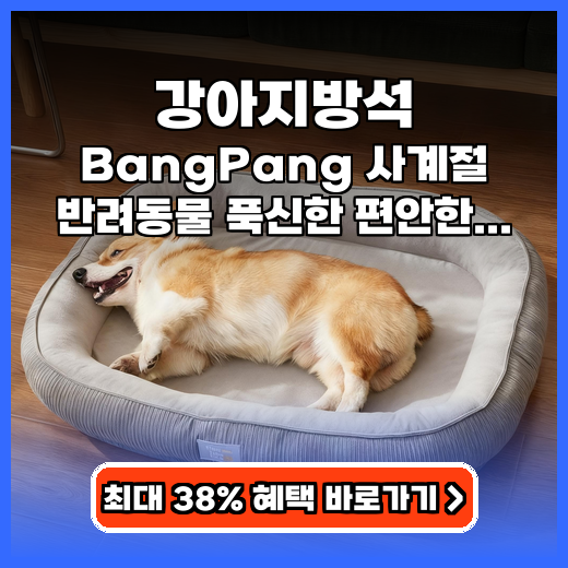 강아지방석 BangPang 사계절 방석 추천