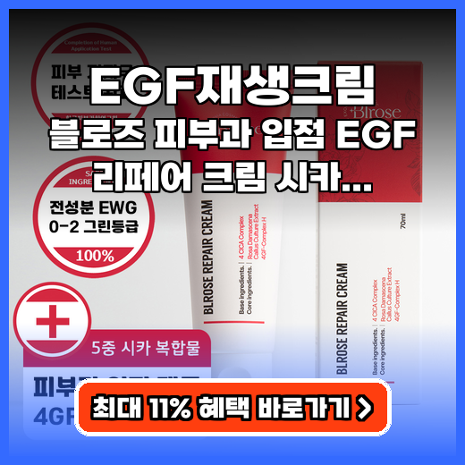 EGF재생크림 수분 가득 블로즈 EGF 리페어 크림 추천