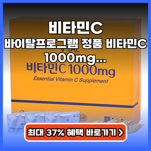 비타민C 활력 찾는 1000mg 개별 포장 영양제 추천