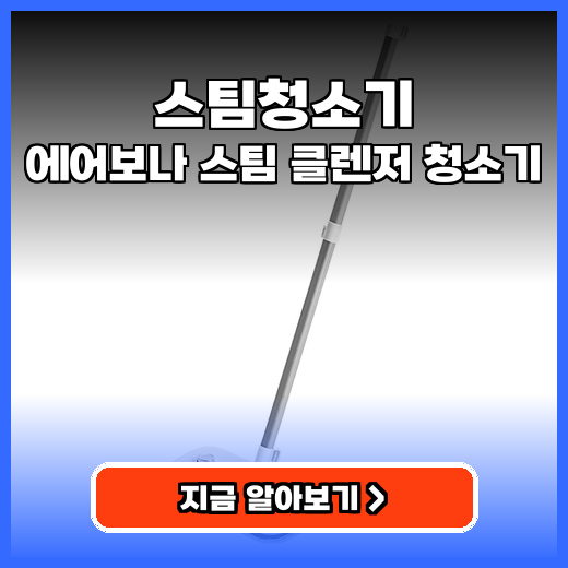 스팀청소기 위생 고민 끝! 가벼운 고온 살균 제품 추천