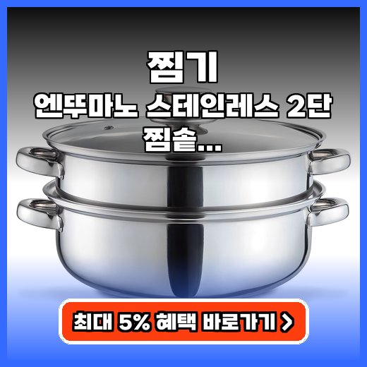 찜기 온 가족 건강 요리 돕는 2단 스테인레스 주방템 추천