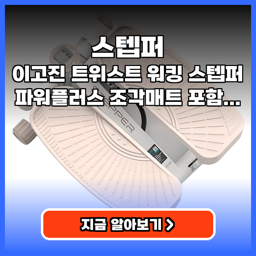 스텝퍼 집에서 땀 흘리는! 트위스트 기능 저소음 홈트 운동기구 추천