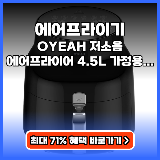 에어프라이기 조용하게 즐기는 겉바속촉 간편세척 가전 추천템