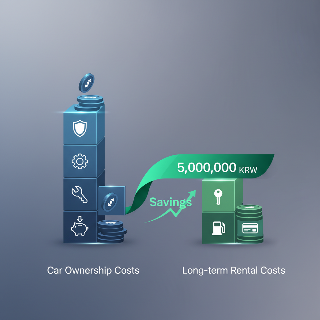 장기렌터카, 왜 연 500만원 절약이 가능할까요?