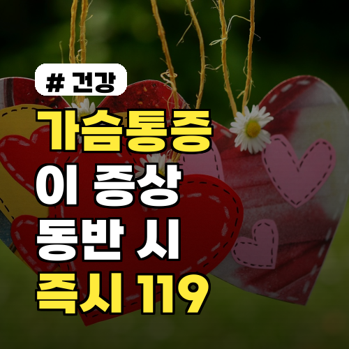 가슴통증 '이 증상' 동반 시, 119 즉시 불러야 할 5가지 이유