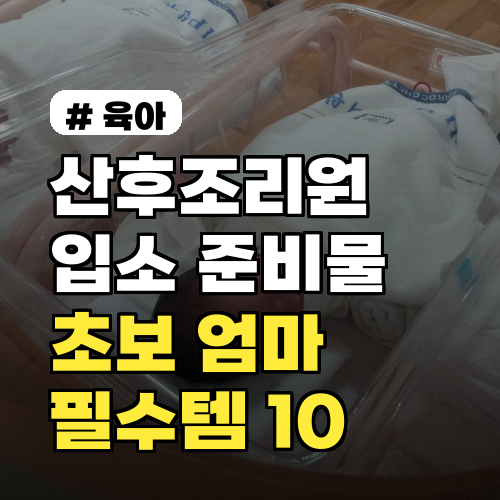 산후조리원 입소 준비물: 초보 엄마 필수템 10가지 완벽 가이드