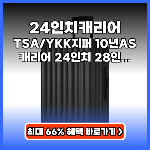 24인치캐리어 튼튼함과 가성비 모두 잡은 프리미엄 제품 추천