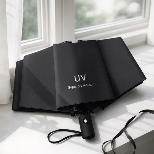 하우블리 라이트 UV 자외선차단 접이식 원터치 3단 자동 우산 양산 - 우산 상품 이미지