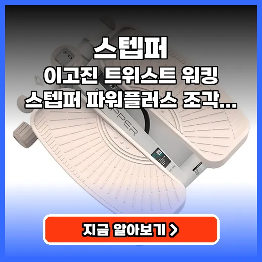 스텝퍼 하체 코어 강화 돕는 트위스트 홈트템 추천