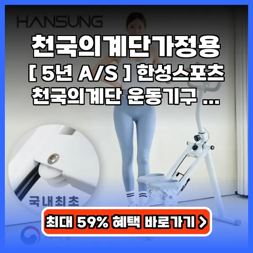 천국의계단가정용 층간소음 걱정 없는 홈트 스텝퍼 추천