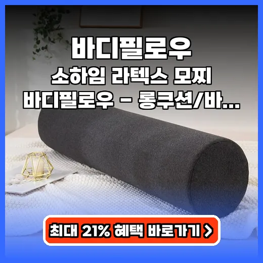 바디필로우 허리 부담 덜어주는 라텍스 복원력 제품 추천