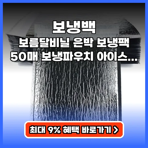 보냉백 음식 신선하게 재사용 가능한 가성비 제품 추천