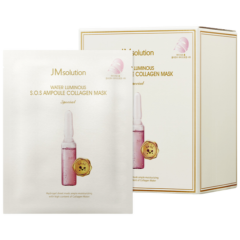 35매 제이엠솔루션 물광 에스오에스 앰플 콜라겐 마스크 스페셜, 35개입, 1개 - 시트마스크 상품 이미지