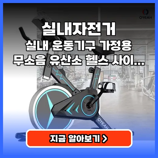 실내자전거 집에서 꾸준히 운동하는 무소음 공간효율 운동기구 추천