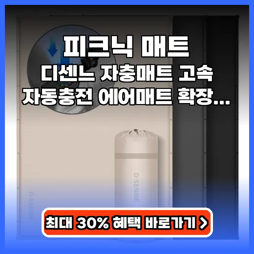 피크닉 매트 편안함 끝판왕! 자충 기능 캠핑 매트 추천