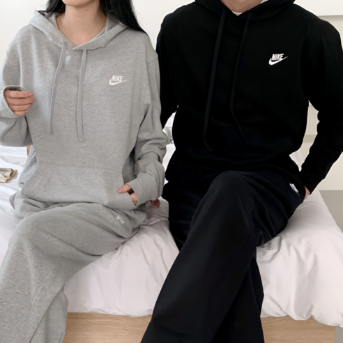 나이키 후드티 후드 티셔츠 맨투맨 남녀공용 커플 데일리 + wayweather 양말 - 후드티 상품 이미지