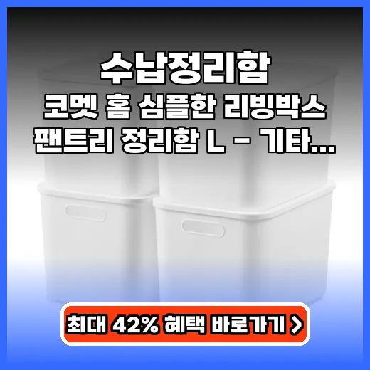수납정리함 우리 집 깔끔하게 정리해줄 뚜껑형 리빙박스 추천
