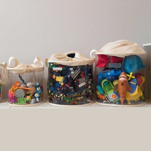 아오라 TPU 아기 장난감 정리함 투명 수납 보관함 바구니 - 장난감정리함 상품 이미지