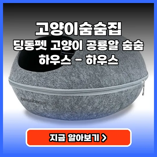 고양이숨숨집 아늑함 주는 공룡알 하우스, 디자인과 편리함 모두 잡은 제품 추천
