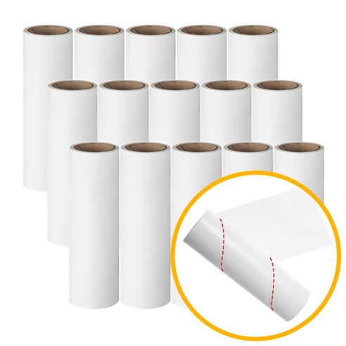 코멧 사선컷팅 일반형 테이프 클리너 리필 16cm x 12m, 16cm x 12m, 15개 - 테이프클리너 상품 이미지