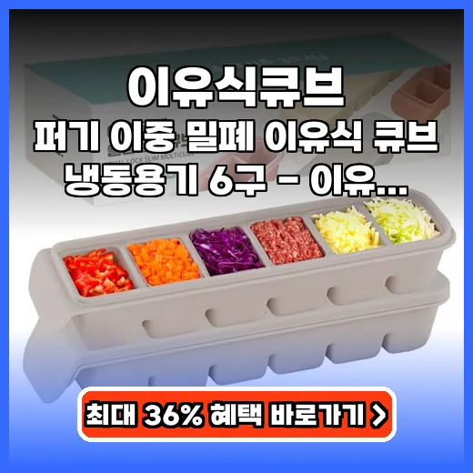 이유식큐브 육아맘 시간 아끼는 이중 밀폐 실리콘 냉동용기 추천