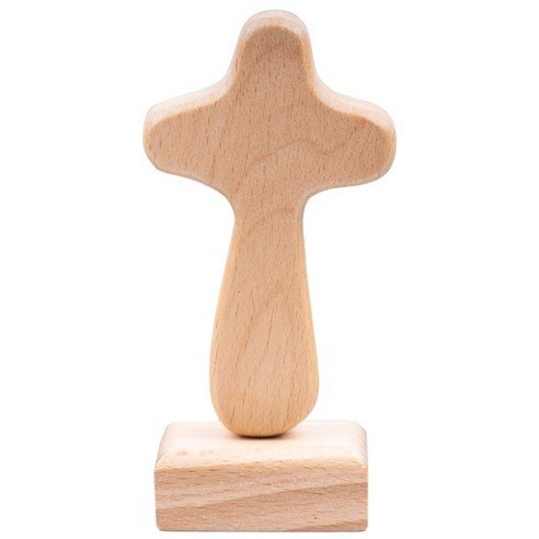 다니엘의기도 원목 기도손 십자가, 베이지, 1세트 - 기독교 용품 상품 이미지