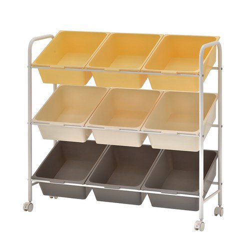 탐사 이동식 트롤리 바스켓 3단 정리함 9p 5x36x86cm - 선반/트롤리 상품 이미지