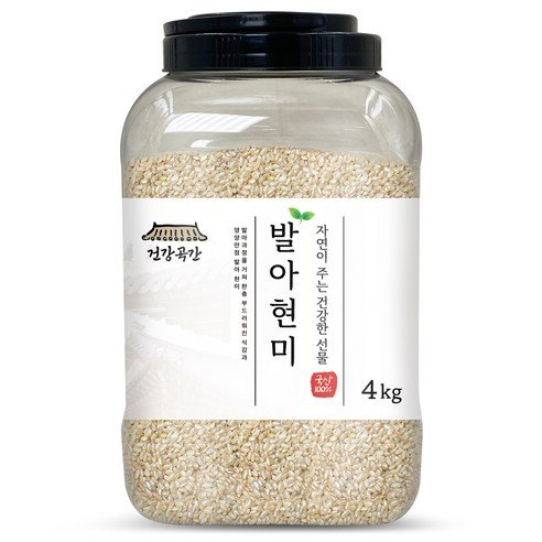 건강곡간 발아현미, 4kg, 1개 - 현미 상품 이미지