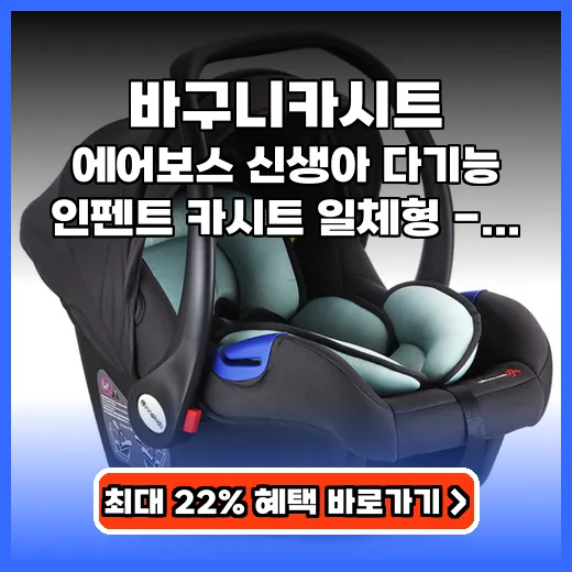 바구니카시트 신생아 필수! 4in1 다기능 가성비 육아템 추천