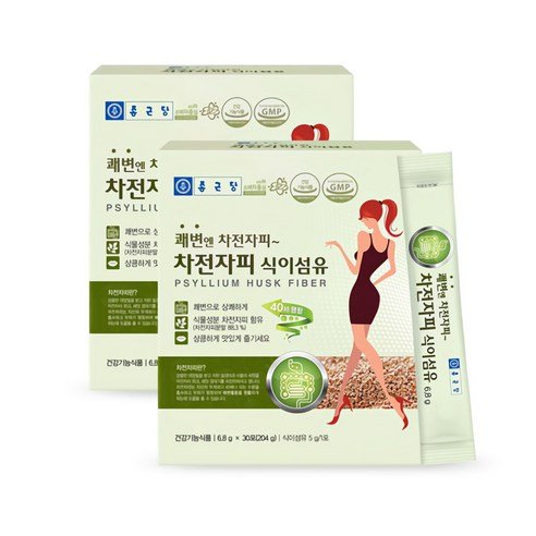 종근당 차전자피 식이섬유 30개입, 204g, 2개 - 기타건강식품 상품 이미지
