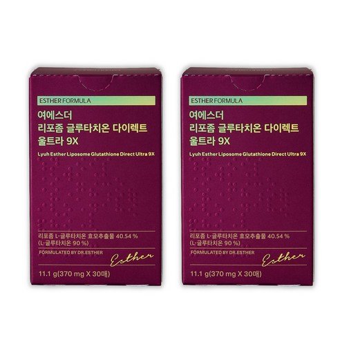 에스더포뮬러 여에스더 리포좀 글루타치온 다이렉트 울트라 9X, 30회분, 2개 - 기타건강식품 상품 이미지