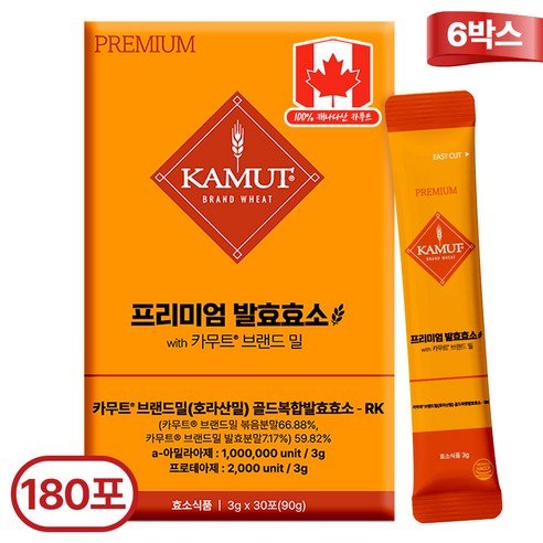 카무트 프리미엄 카무트 효소 캐나다 정품 30p, 90g, 6개 - 기타건강식품 상품 이미지