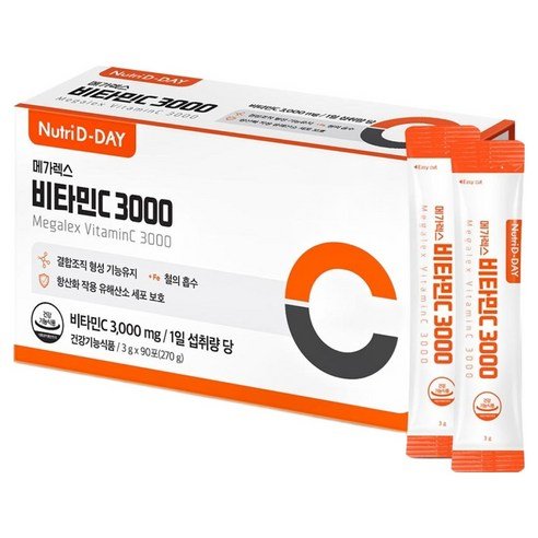 뉴트리디데이 메가렉스 비타민C 3000 90p, 90회분, 1개 - 비타민/건강식품 상품 이미지