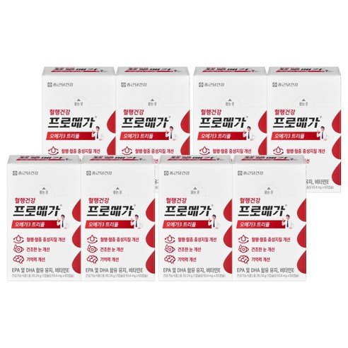 종근당건강 프로메가 오메가3 트리플, 60정, 8개 - MCT오일/영양제 상품 이미지